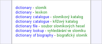 Dictionary and Thesaurus